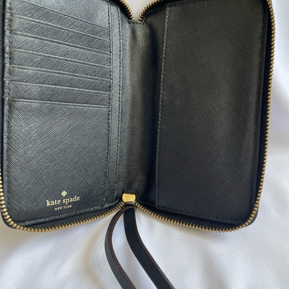 Kate Spade Black Wristlet Clutch